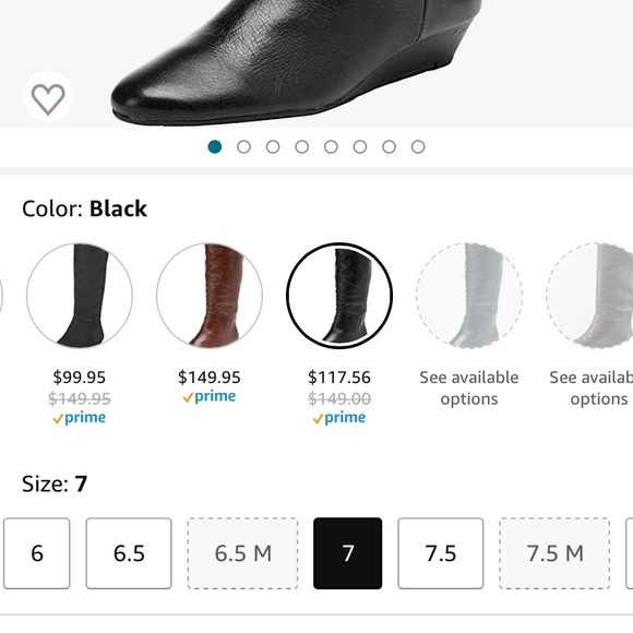 Steve Madden Intyce black leather boots, size 7 - Picture 4 of 4